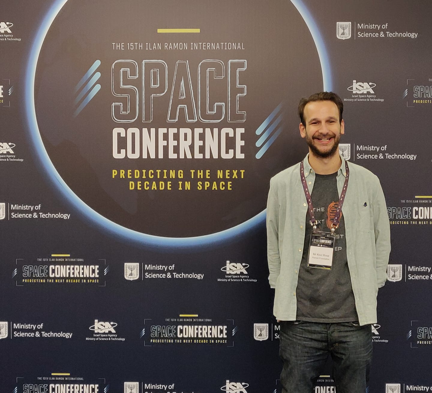 Kovi at the Ilan Ramon International Space Conference